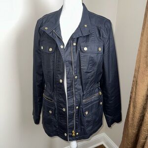 Tommy Hilfiger Navy Jacket with Gold Accents
